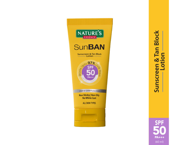 Nature's Essence Sunban Spf 50 Pa+++ Sunscreen & Tan Block Lotion