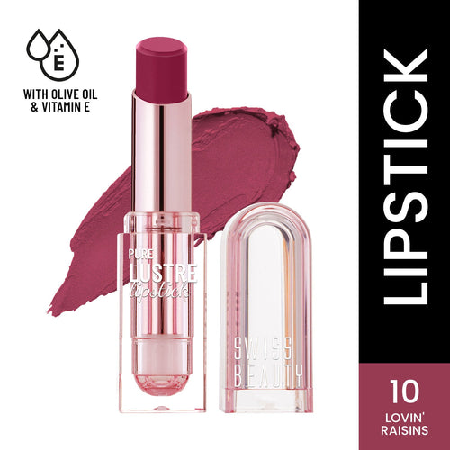Swiss Beauty High Shine Finish Smooth Glide Pure Lustre Lipstick