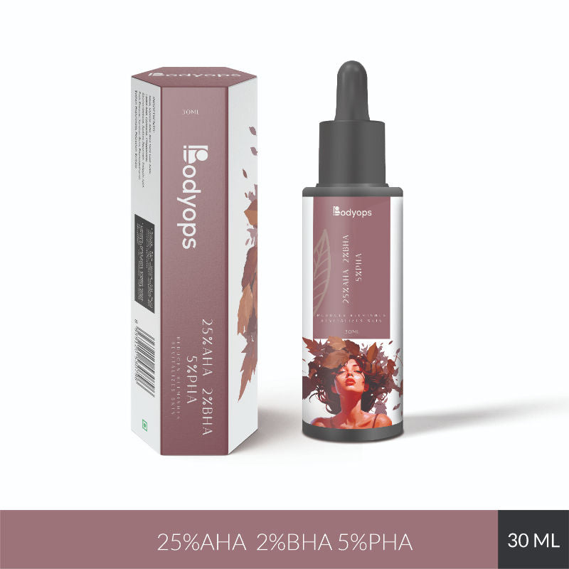 BODYOPS 25% AHA, 2% BHA and 5% PHA Peeling Solution Face Serum