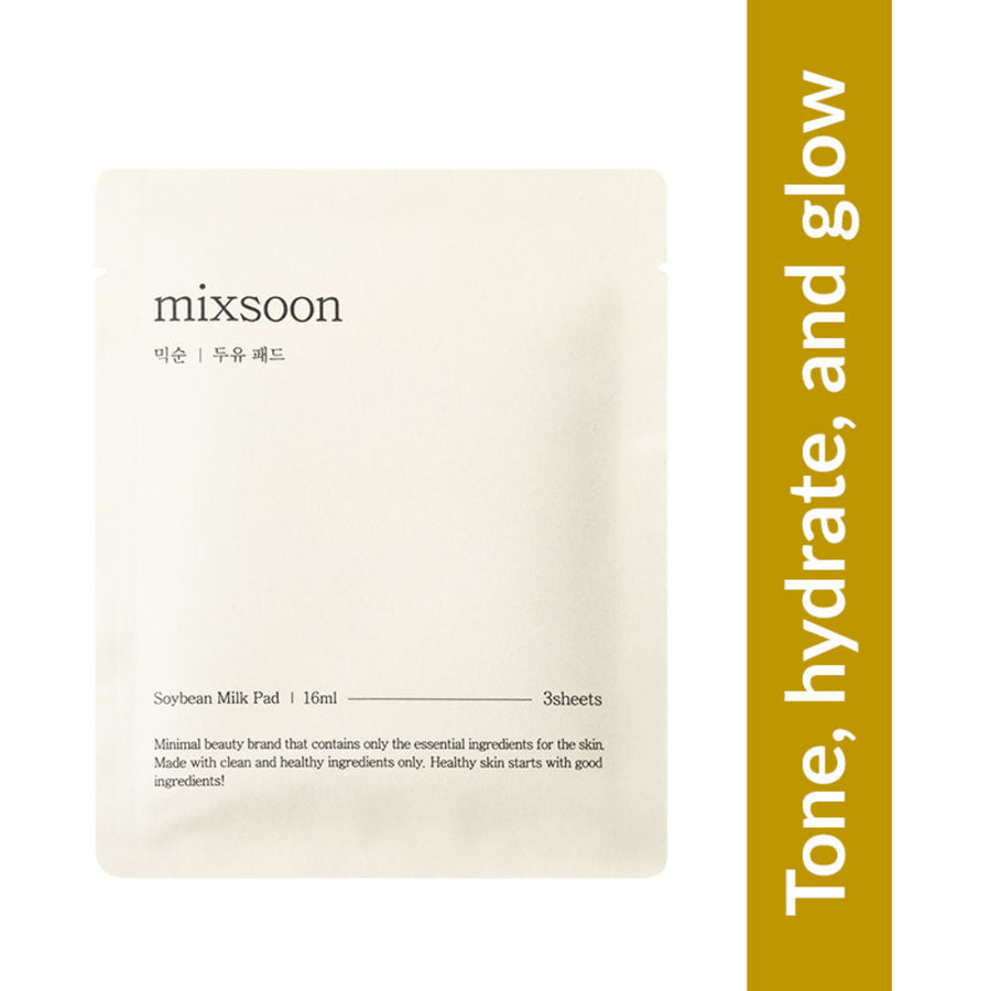 Mixsoon Soybean Milk Pad, Brightens & Deeply Hydrates Dry, Dull Skin with Fermented Soy