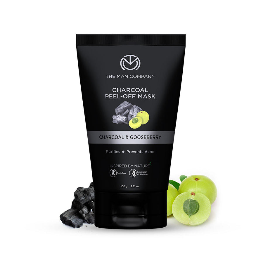 The Man Company Charcoal Peel Off Mask Moringa & Gooseberry