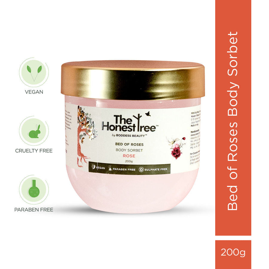 The Honest Tree by Boddess Beauty Bed Of Roses Body Sorbet
