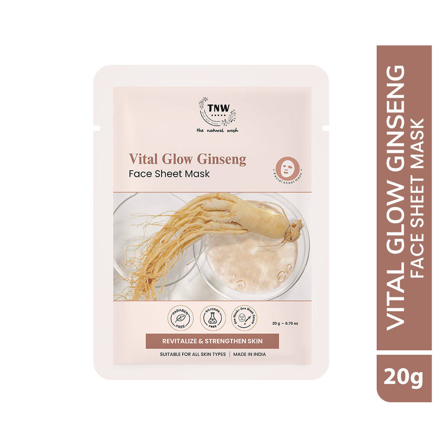 TNW The Natural Wash Vital Glow Ginseng Face Sheet Mask