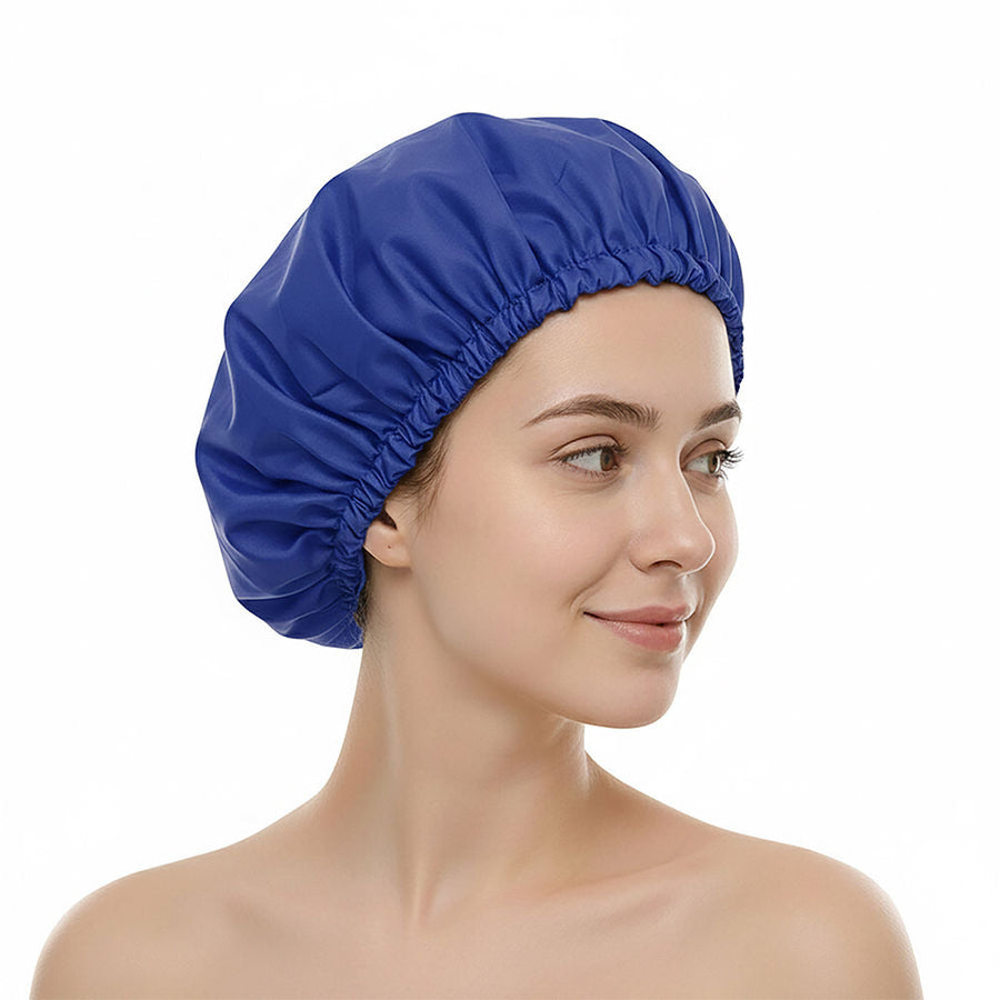 BodyHerbals Eco Friendly Reusable Shower Cap - Blue