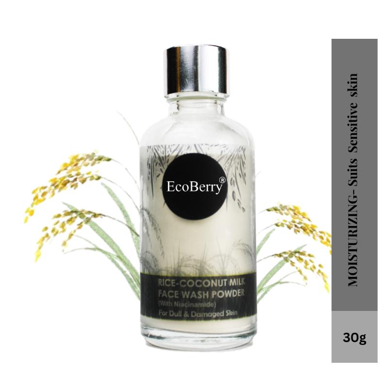 Ecoberry Rice Coconut Milk Face Wash Powder