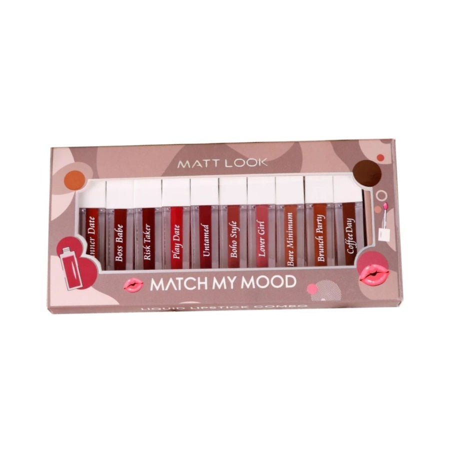 Matt look Match My Mood Lipstick In Multi Shades