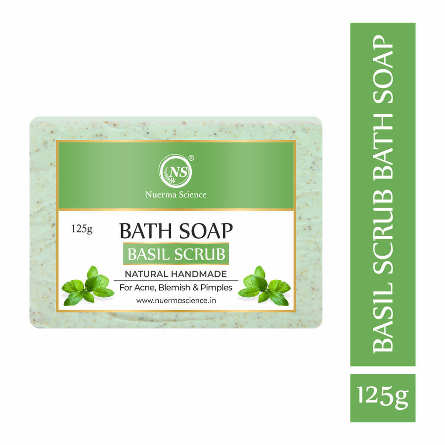 Nuerma Science Natural Basil Scrub Soap