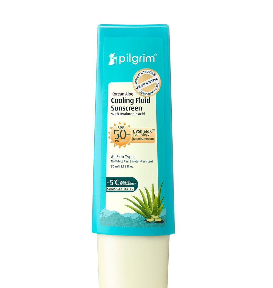 Pilgrim Korean Aloe Cooling Fluid Sunscreen SPF 50+ PA++++ With Hyaluronic Acid