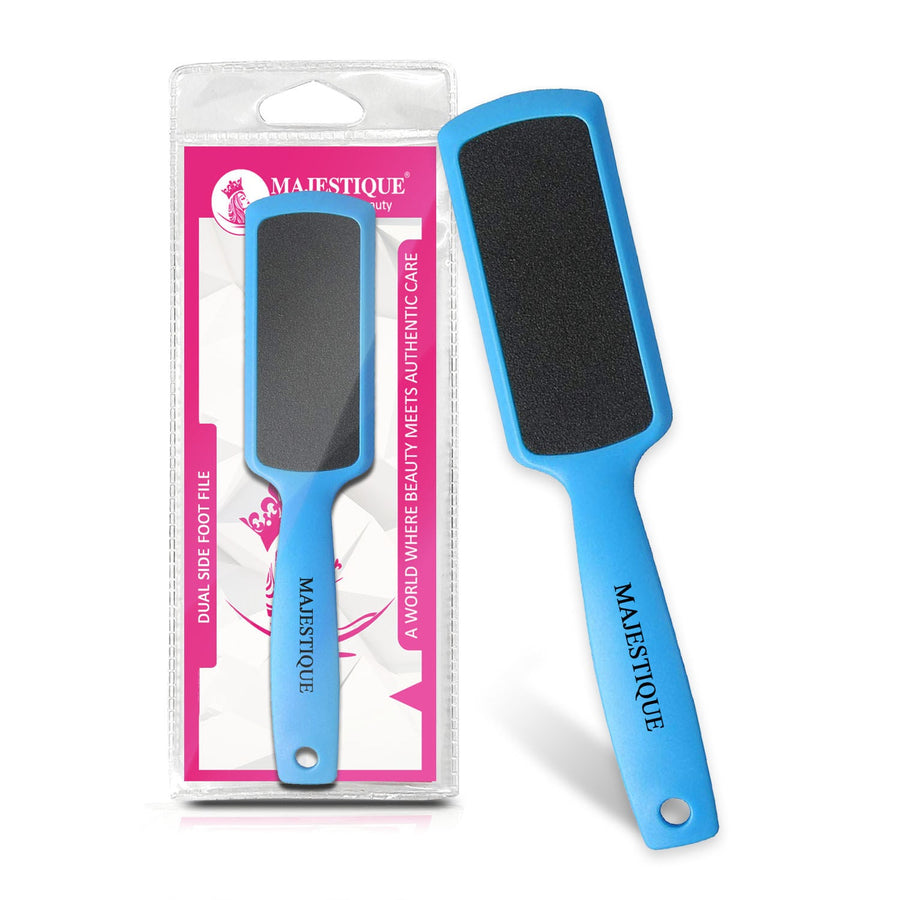 Majestique Double-Sided Foot Scrubber - Tools for Wet and Dry Feet - Color May Vary