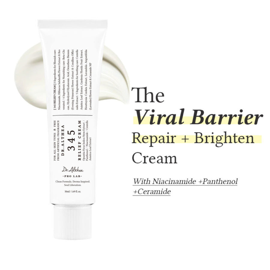Dr.Althea 345 Relief Cream: Soothing & Barrier Repair Cream with power of Niacinamide & Panthenol