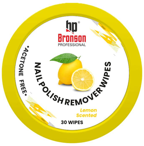 Bronson Professional Lemon Scented Nail Polish Remover Wipes
