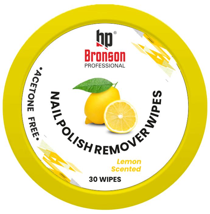 Bronson Professional Lemon Scented Nail Polish Remover Wipes