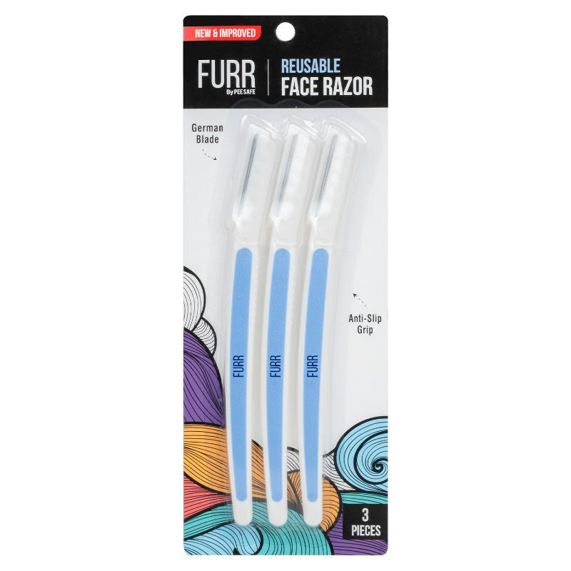 FURR Reusable German Blade Razor For Eyebrow, Forehead, Chin & Sideburns