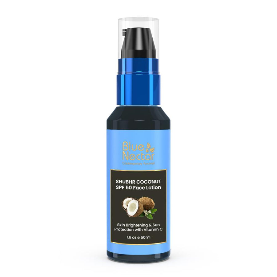 Blue Nectar Shubhr Coconut SPF 50 Face Lotion For Sun Protection