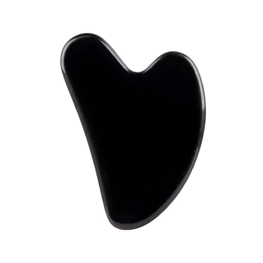 Beautiliss Black Obsidian Gua Sha Face Massage Tool for Facial Sculpting & Skin Glow
