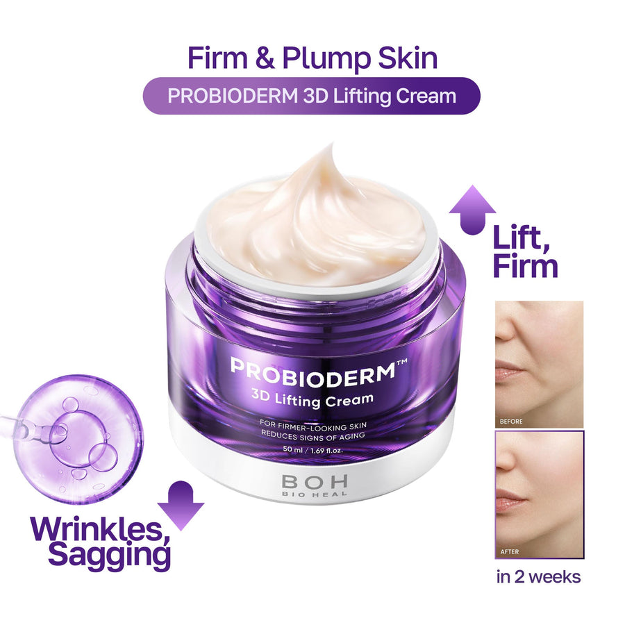 Bioheal Boh Probioderm 3D Lifting Cream - Advanced Peptide Anti-Aging Korean Night Cream