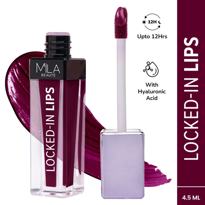 Mila Beauté 12 Hr Non-Transfer Locked-In Liquid Lipstick