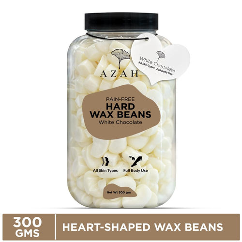 Azah Heart-Shaped Hard Wax Beans For Women - White Chocolate