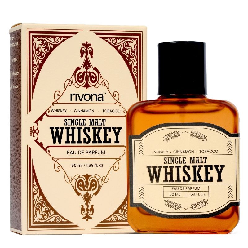 Rivona Naturals Single Malt Whiskey Eau De Parfum For Long Lasting Everday Fragrance