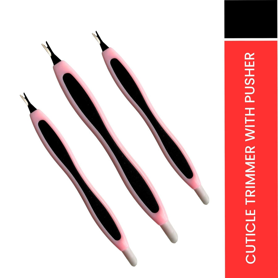 Bronson Professional Cuticle Trimmer Pusher 3 Pcs Cuticle Remover, Cuticle Cutter(Color May Vary)