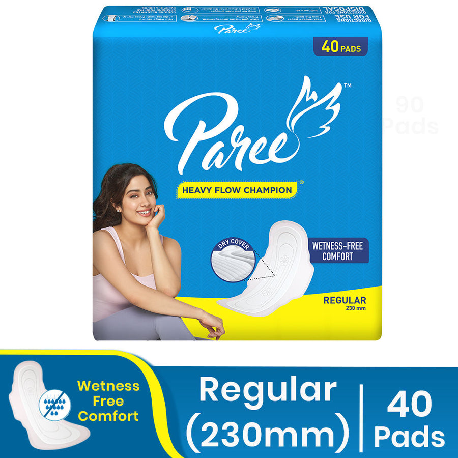 Paree Dry Feel Sanitary Pads For Women With Leakage Protection And Quick Absorbption