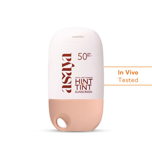 Asaya Mineral Tinted Sunscreen SPF 50++++ Niacinamide Matte Finish Light Coverage