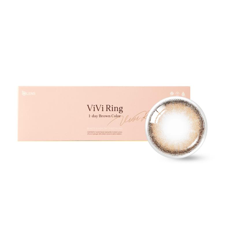O-Lens Daily Color Contact Lens - Viviring Brown (0.00 Plano)