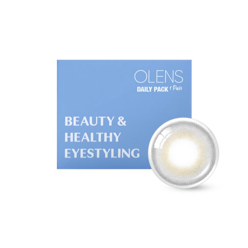 O-Lens Daily Pair Color Contact Lens Pack 1 - French Shine Grey (0.00 Plano)