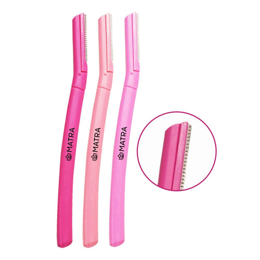 Matra Face & Eyebrow Razor for Facial Hair Removal - Reusable & Painless Hair Remover for Women