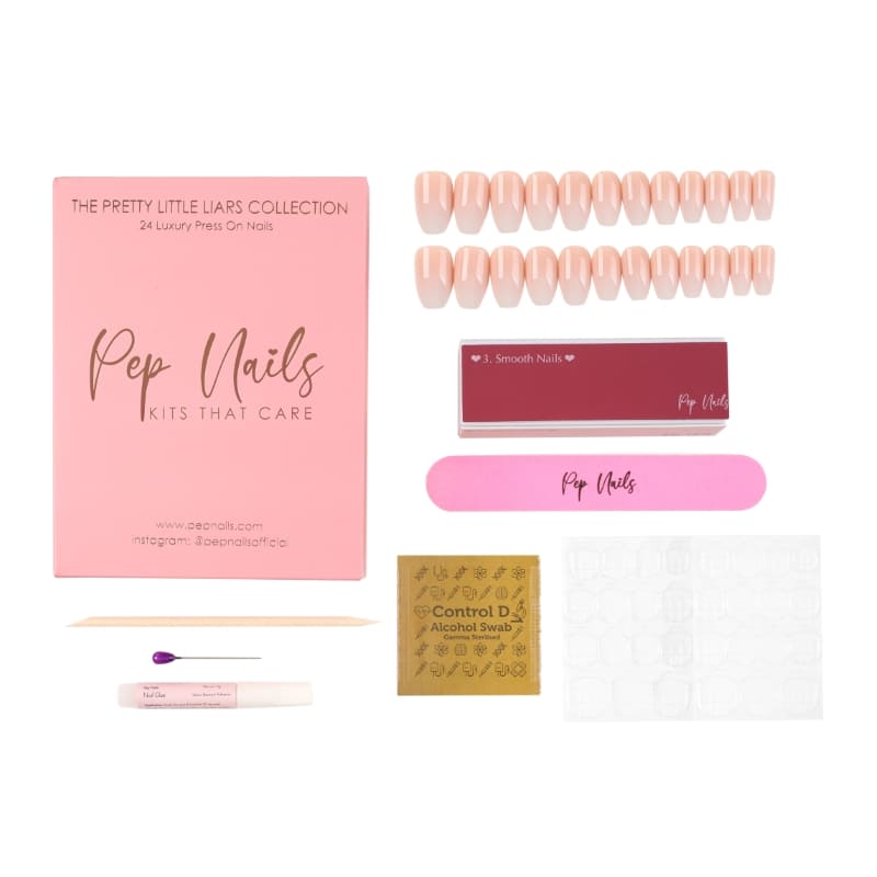 Pep Nails Manicure Super Natural Nude Ombre Press On Nails