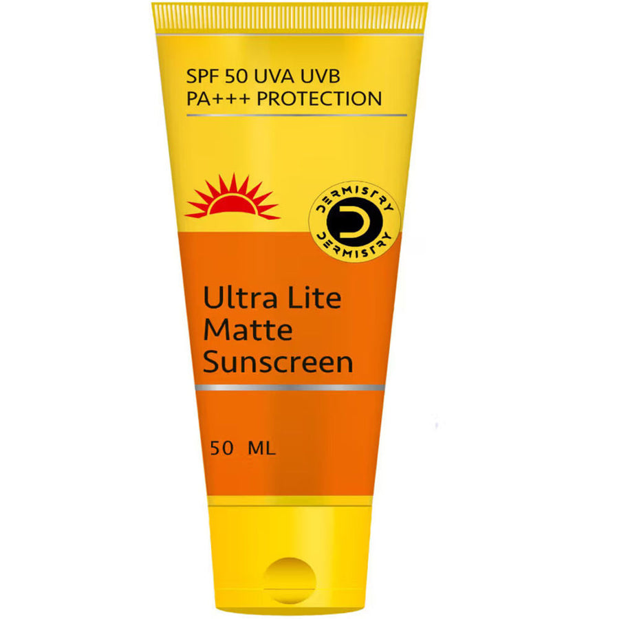 DERMISTRY SPF 50 UV Sunscreen Oil Free Water Based Sun Care for Oily Acne Prone & Sensitive Skin