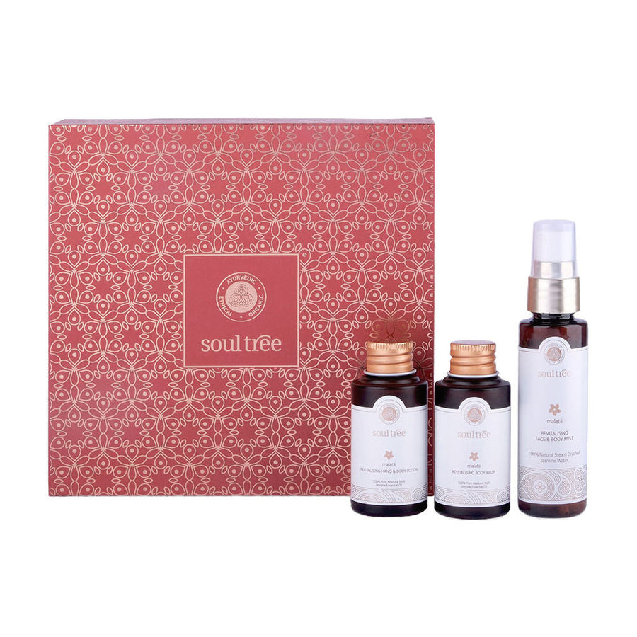 SoulTree Malatii Jasmine Essentials Revitalising Body Care Mini Box