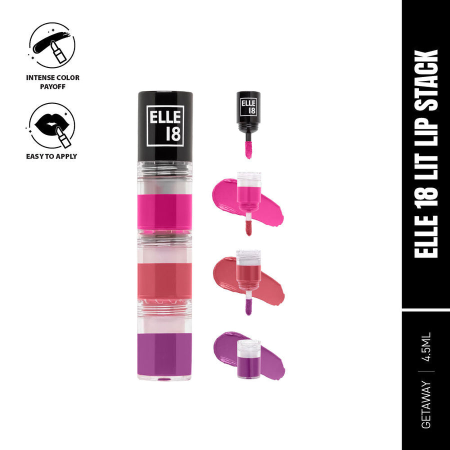 Elle 18 Lit Lip Stack Liquid Lipstick