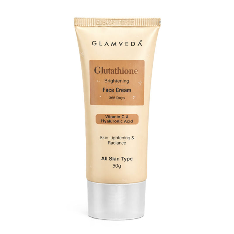 Glamveda Glutathione Skin Brightening Face Cream with Vitamin C | Lightweight, All Skin Type