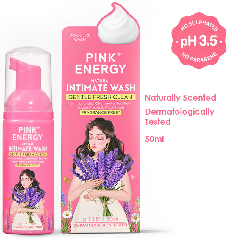 PINK ENERGY Natural Lavender Foaming Intimate Wash