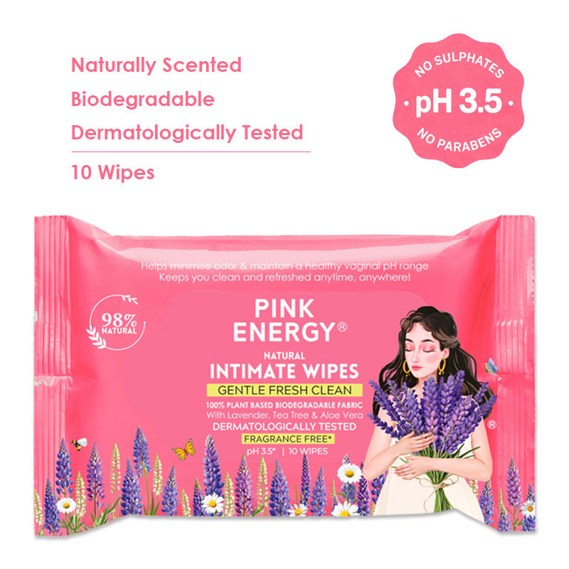 PINK ENERGY Daily Intimate Wipes