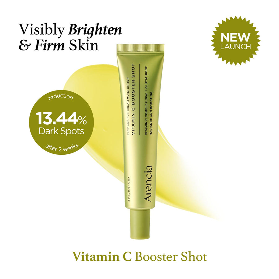 Arencia Vitamin C Booster Shot Serum with 5% Dual Vitamin C + Glutathione For Dark Spot Care