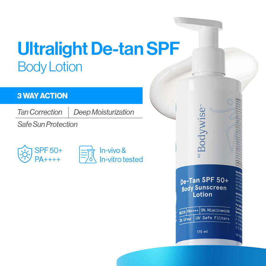 Be Bodywise De-Tan SPF 50+ Body Sunscreen Lotion PA++++