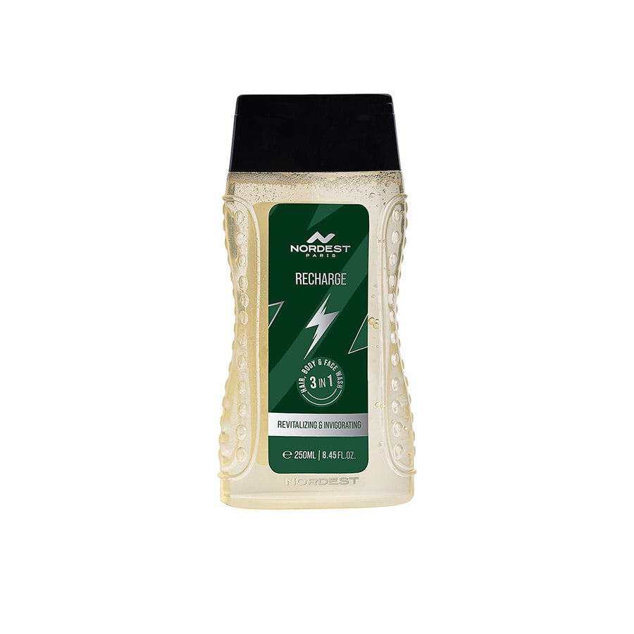 Nordest Paris Recharge Revitalizing & Invigorating 3 In 1 Hair, Body & Face Wash