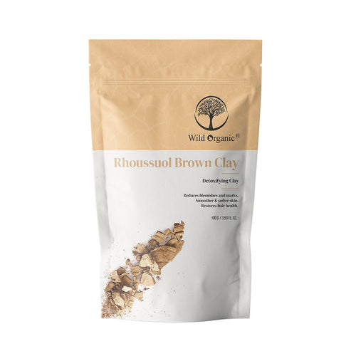 Wild Organic Rhoussuol Brown Detoxifying Clay Powder