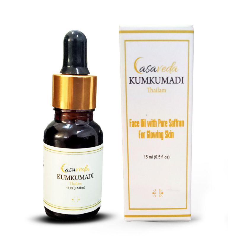 Casaveda Kumkumadi Thailam Face Oil With Pure Saffron For Glowing Skin