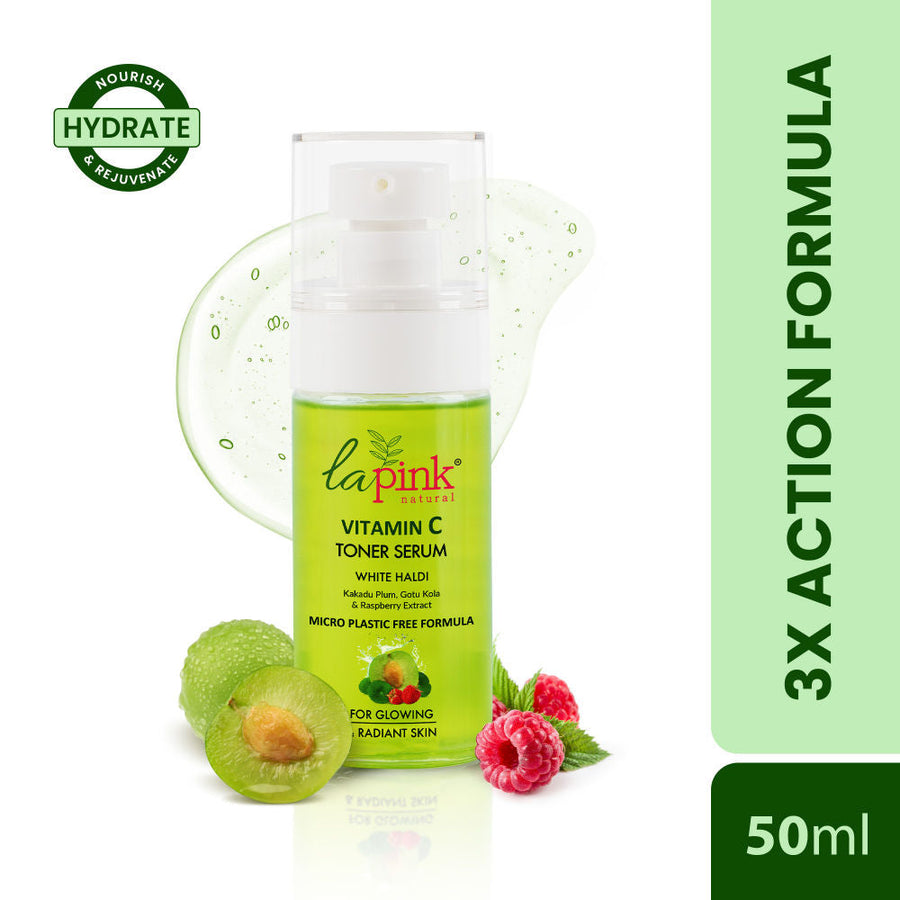 La Pink Vitamin C Face 2-In-1 Toner Serum 100% Alcohol Free For Refresh & Glowing Skin