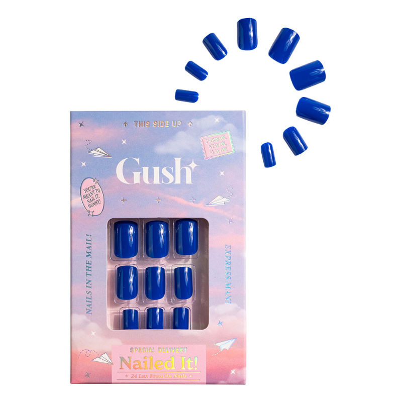 Gush Beauty Nailed It Reusable 24 Luxury Press On Nails (Almond Shape)
