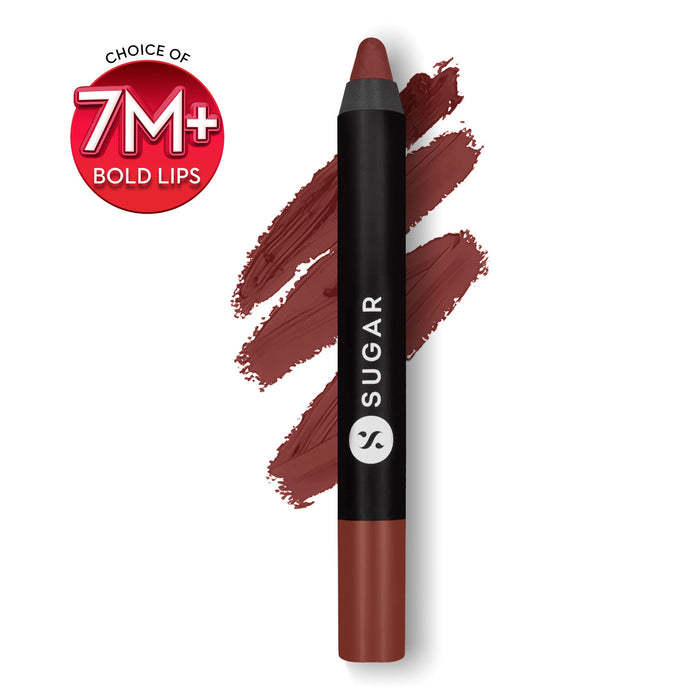 SUGAR Matte As Hell Crayon Lipstick With Free Sharpener