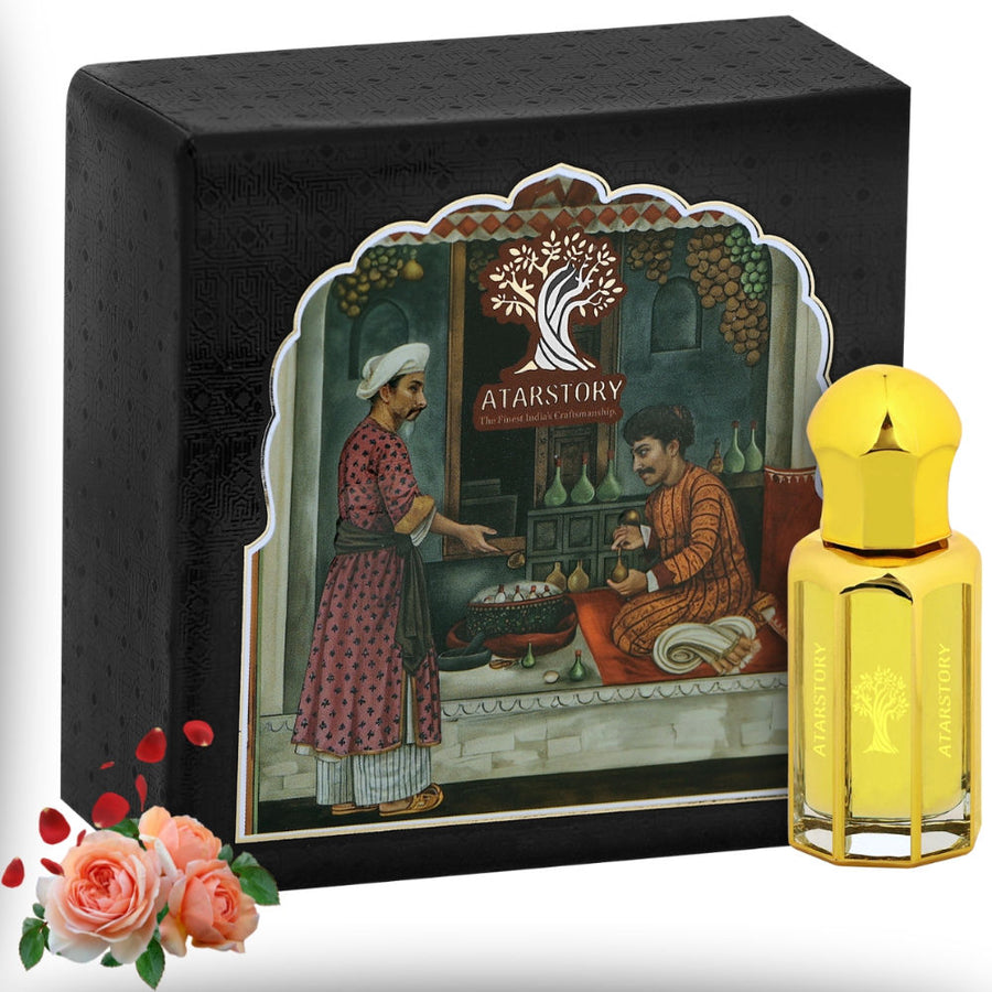 ATARSTORY Best Attar Alcohol Free Roll On - Black Rose Oudh Wood