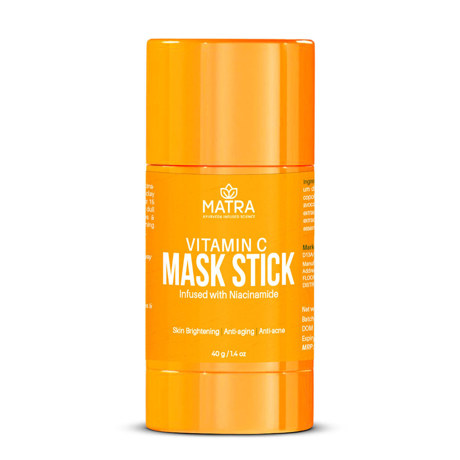 Matra Vitamin C Face Mask Stick Infused With Niacinamide For Anti-Aging,Skin Brightening & Anti-Acne