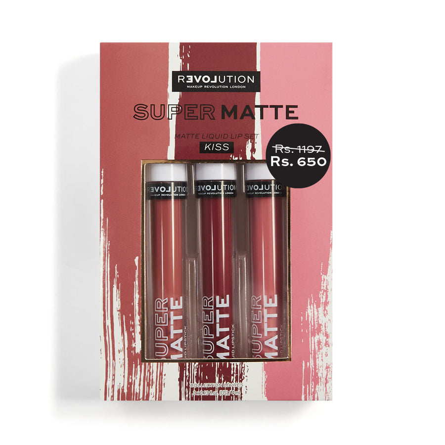 Makeup Revolution Relove Supermatte Liquid Lip Set