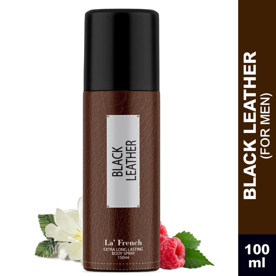 La French Black Leather Extra Long Lasting Body Spray