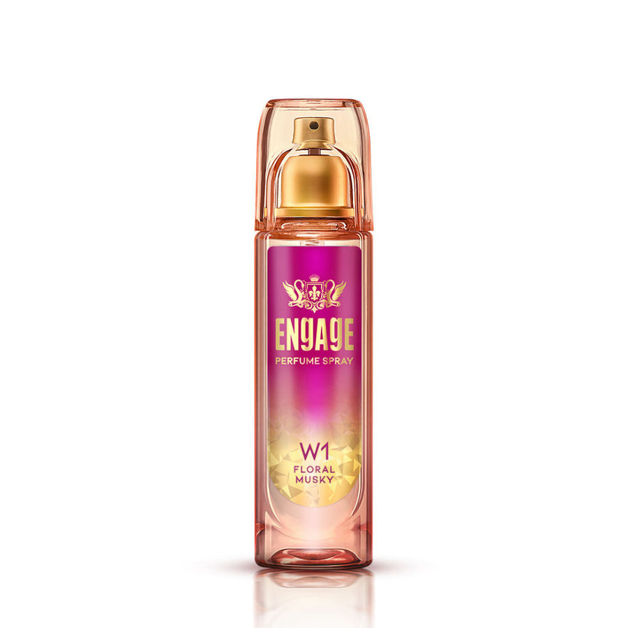 Engage W1 Perfume Spray For Women, Fruity & Floral, Skin Friendly, Long-Lasting