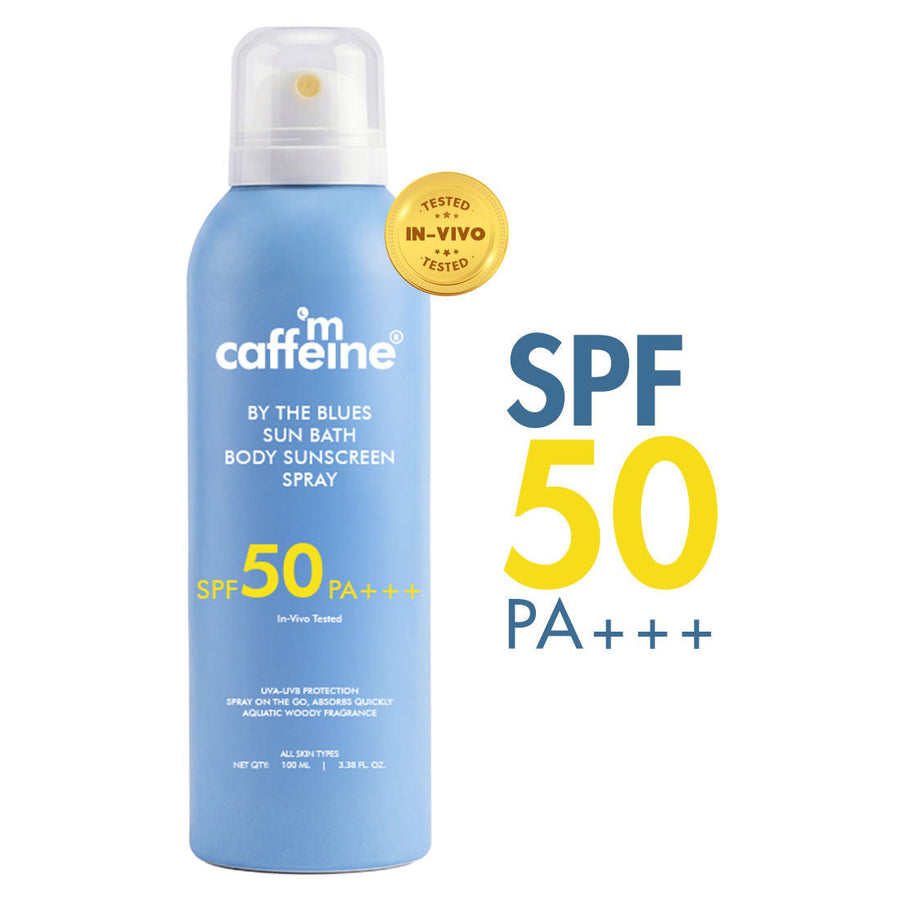 MCaffeine Sun Bath Body Sunscreen Spray SPF 50 PA +++